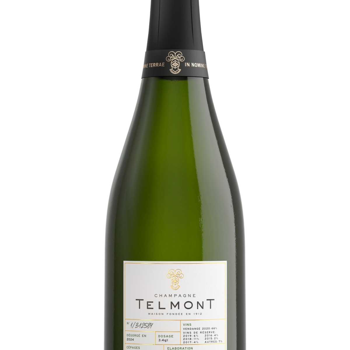 ★ ジ ド テルモン O.R 1735 1999 シャンパン 箱付 Champagne-Telmont-brut-2020.